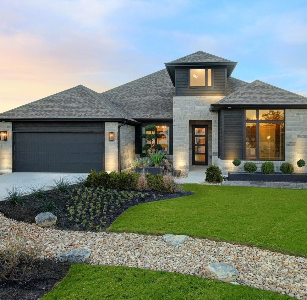 black home exterior